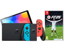 Nintendo Switch OLED Blauw Rood + EA Sports FC 25