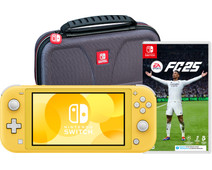 Nintendo Switch Lite Yellow + EA Sports FC 25 + Bigben Travel Case