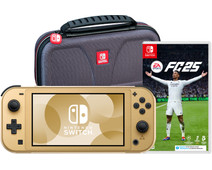 Nintendo Switch Lite Zelda Edition + EA Sports FC 25 + Beschermtas