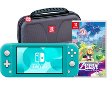 Nintendo Switch Lite Turquoise + Zelda: Echoes of Wisdom + Bigben Travel Case