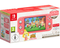 Nintendo Switch Lite Koraal + Animal Crossing + 12 maanden Nintendo Switch Online