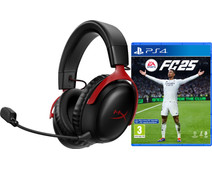 HyperX Cloud III Wireless Rood + EA Sports FC 25 PS4