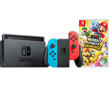 Nintendo Switch Red/Blue + Mario Party Jamboree