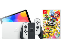 Nintendo Switch OLED Wit + Mario Party Jamboree