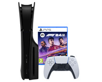 PlayStation 5 Slim Disc Edition + F1 24 + Covers Black