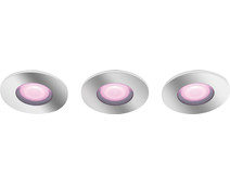 Philips Hue Xamento badkamer inbouwspot White and Color - Chroom - Rond 3-pack