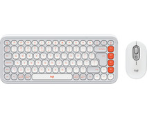 Logitech Pop Icon Combo toetsenbord en muis set Wit