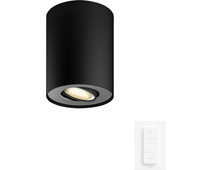 Philips Hue Pillar Mounted Spot Light White Ambiance - Black - 1-spot + Dimmer