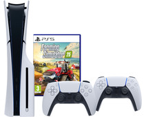 PlayStation 5 Slim Disc Edition + Farming Simulator 25 + Extra Controller Wit