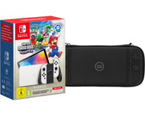 Nintendo Switch OLED + Mario Wonder + 12 maanden Nintendo Switch Online + Beschermhoes