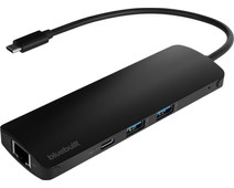 BlueBuilt 8-in-1 docking station with Usb C black