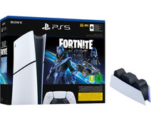 PlayStation 5 Slim Digital Edition + Fortnite Voucher + Oplaadstation