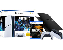 PS5 Slim Disc Edition Fortnite + Black Ops 6 + Covers + Extra Controller + Oplaadstation