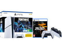 PS5 Slim Disc Edition + Fortnite Voucher + Black Ops 6 + Extra Controller + Oplaadstation