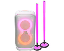 JBL Partybox 320 Wit + 2x JBL Partylight Stick