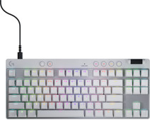 Logitech G Pro X TKL Rapid Gaming Keyboard White QWERTY