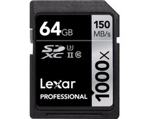 Lexar SDXC Pro 64GB 1000X UHS2