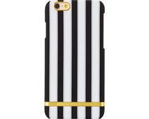 Richmond & Finch Satin Stripes Apple iPhone 6/6s Back Cover Zwart/Wit