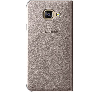 Wijzerplaat als Zee Samsung Galaxy A3 (2016) Wallet Goud - Coolblue - Voor 23.59u, morgen in  huis