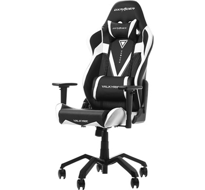 DXRacer VALKYRIE Gaming Chair Black/White - Coolblue - Before 23