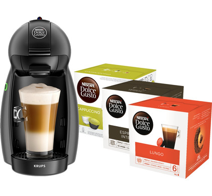 vonk koken Gezamenlijk Krups Dolce Gusto Piccolo KP100B + 3 dozen Dolce Gusto koffiecups -  Coolblue - Voor 23.59u, morgen in huis