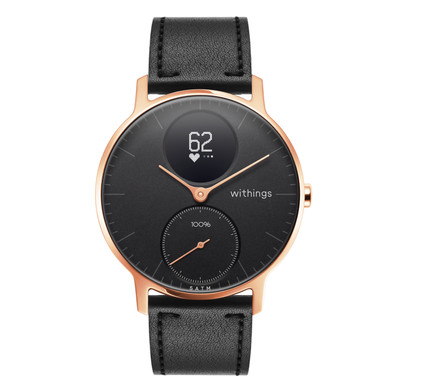 Withings Steel HR 36mm Rose Gold Black Leather Coolblue Before 23 59 delivered tomorrow