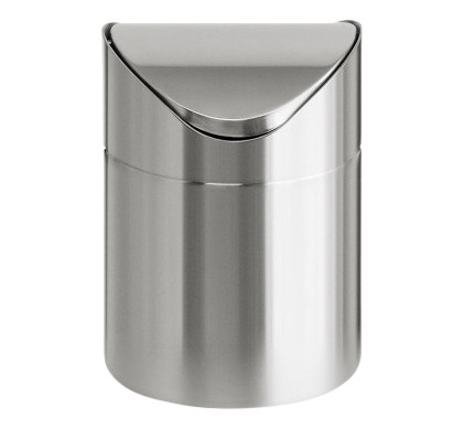 Eko Countertop Trash Can Stainless Steel 1 5 Liters Coolblue