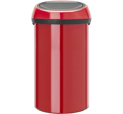 Wat leuk ondernemer Smerig Brabantia Touch Bin 60 Liter Passion Red - Coolblue - Voor 23.59u, morgen  in huis