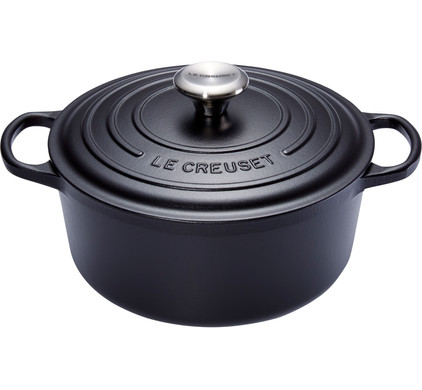 Le Creuset Signature Ronde Stoofpan 26 cm Mat Zwart