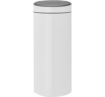Brabantia Touch Bin 30 Liter White - Coolblue - Voor 23.59u, morgen huis