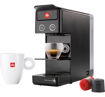 Illy Y3 Espresso & Coffee Zwart - - Voor 23.59u, morgen in