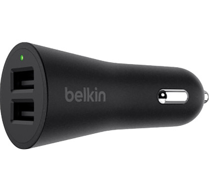 Belkin Autolader Dual USB 24W Zwart