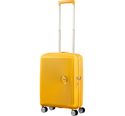 yellow american tourister