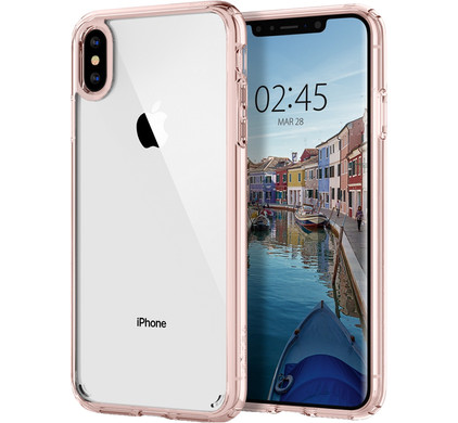 Spigen Ultra Hybrid Apple iPhone Xs Back Cover Roze - Coolblue - Voor 23.59u, morgen in huis