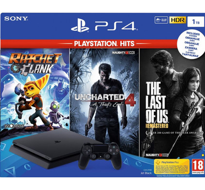 ps4 slim with 3 games