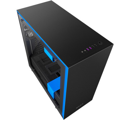 NZXT H700 Black / Blue - Coolblue - Before 23:59, delivered tomorrow