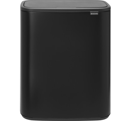 Brabantia Bo Touch Bin 2 x 30 Matt Black - Coolblue morgen in huis