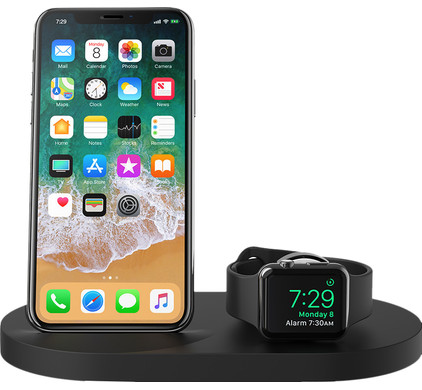 Neerduwen Wasserette tent Belkin Boost Up Draadloze Oplader met USB A Poort iPhone/Apple Watch Zwart  - Coolblue - Voor 23.59u, morgen in huis