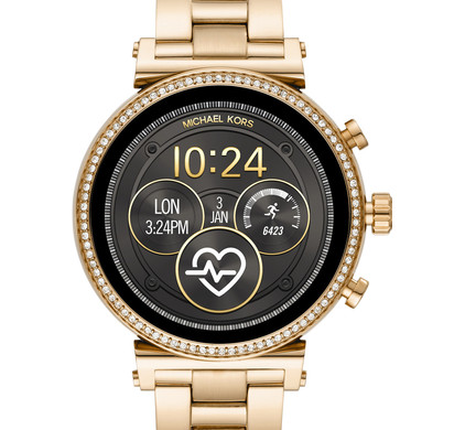 Michael kors 2024 smartwatch goud dames