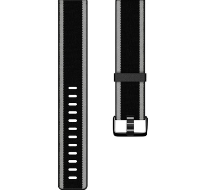 Fitbit Versa/Fitbit Versa Special Edition/Fitbit Versa Lite Bandje Kunststof Zwart/Grijs L
