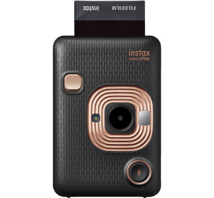 Omkleden Maladroit Flikkeren Fujifilm Instax Mini LiPlay Elegant Black - Coolblue - Voor 23.59u, morgen  in huis