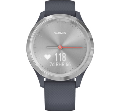 Garmin Vivomove 3S Sport - Zilver/Donkerblauw - 39 mm