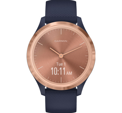Garmin Vivomove 3S Sport - Rosé Goud/Blauw - 39 mm
