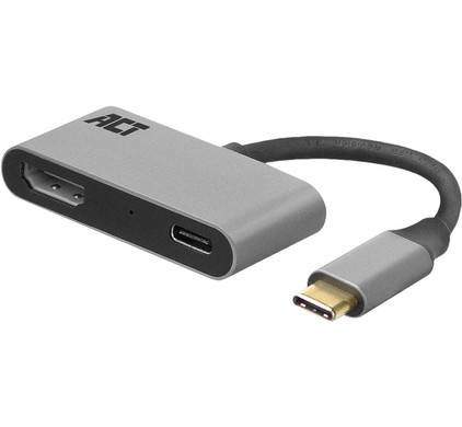 ACT USB-C to HDMI adapter with power delivery - Coolblue - Before 23:59, tomorrow