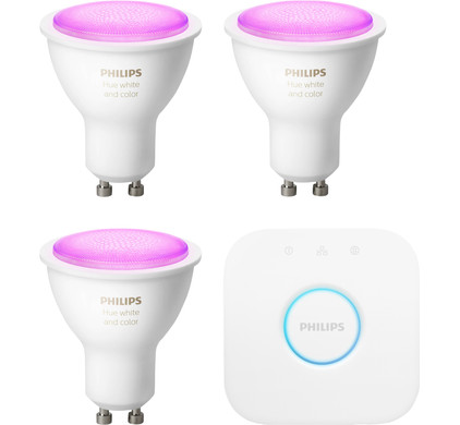 Philips Hue Colour Starter Pack GU10 - Coolblue - Voor morgen in huis