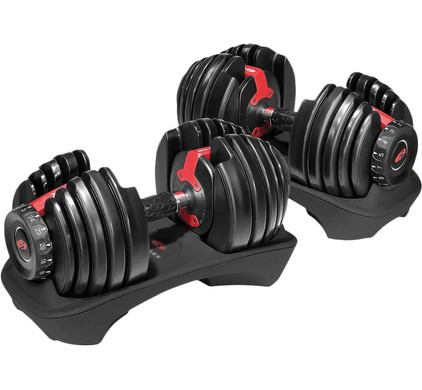 Bowflex SelectTech 552i Verstelbare dumbbells 2 tot 24 kg - Coolblue Voor 23.59u, morgen in huis