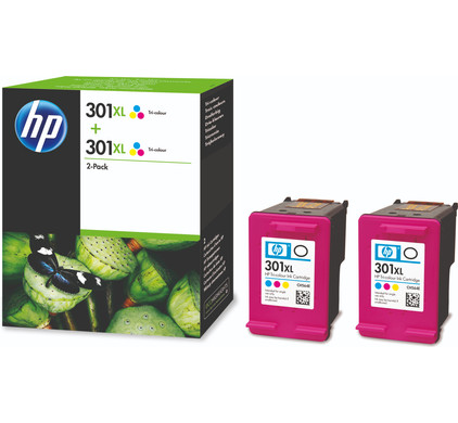 Jaarlijks spleet Zeggen HP 301XL Cartridges Kleur Duo Pack - Coolblue - Voor 23.59u, morgen in huis