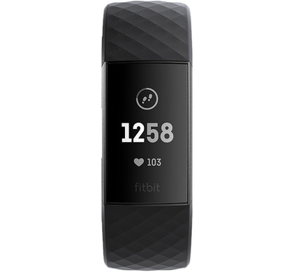 Fitbit Charge 3 Black Graphite Aluminium