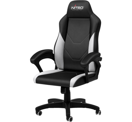 Nitro Concepts C100 Gaming Stoel Zwart Wit Coolblue Voor 23.59u morgen in huis