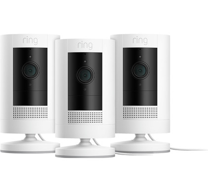Ring Stick Up Cam Plug-In White 3-Pack